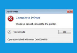 Connect Printer Error 0x0000011b