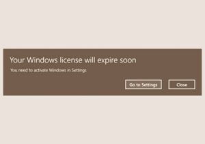 Your Windows License Will Expire Soon