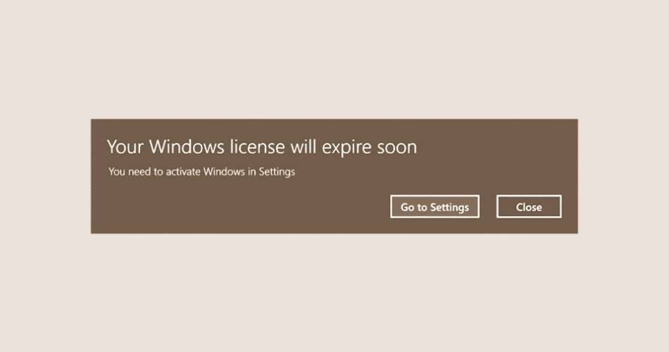 Your Windows License Will Expire Soon