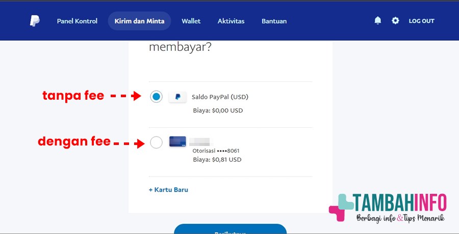 Cara Kirim Paypal Tanpa Potongan Biaya