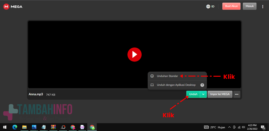 Cara Download File Mega