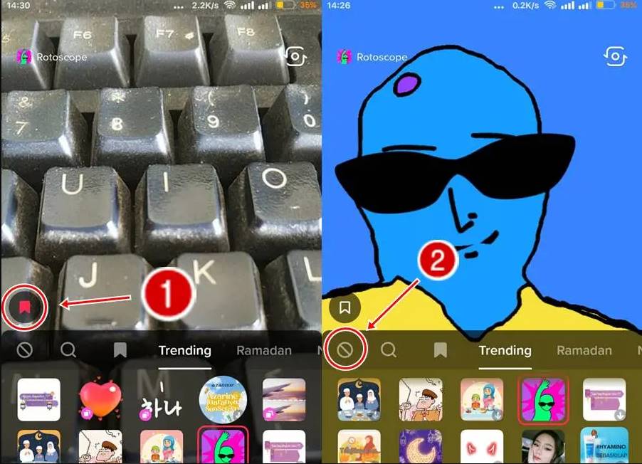 Cara Menghilangkan Fitur Filter Rotoscope di Tiktok