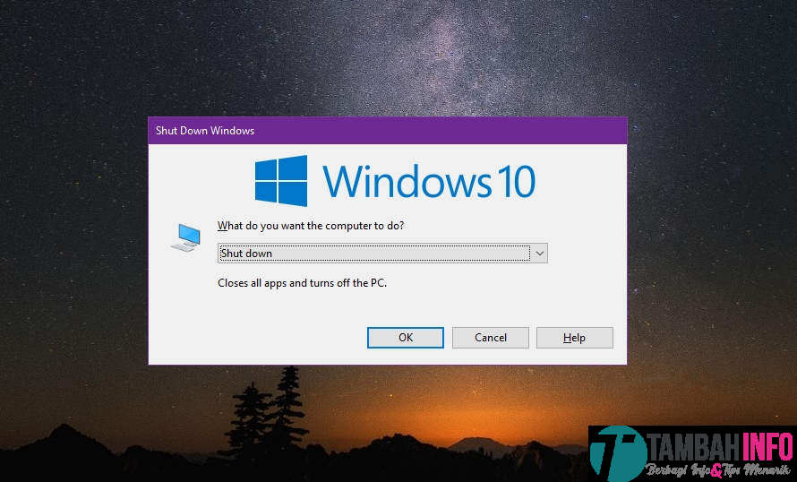 Cara Shutdown Windows 10 dengan keyboard