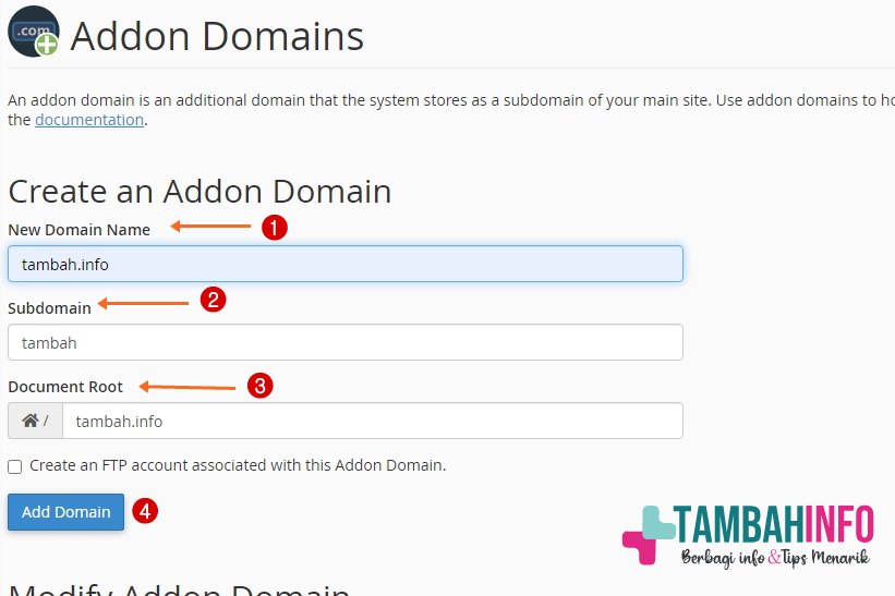 addon domains