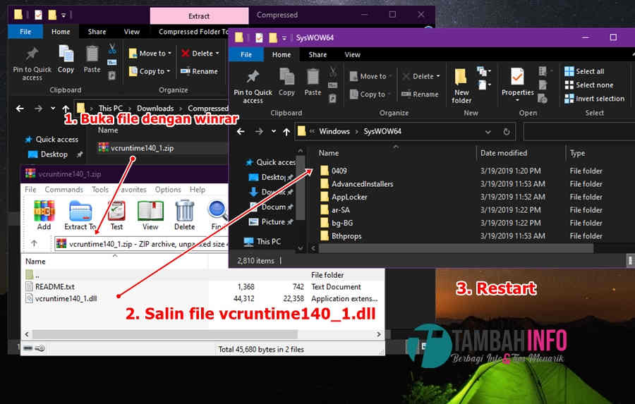 vcruntime140_1.dll tidak ditemukan
